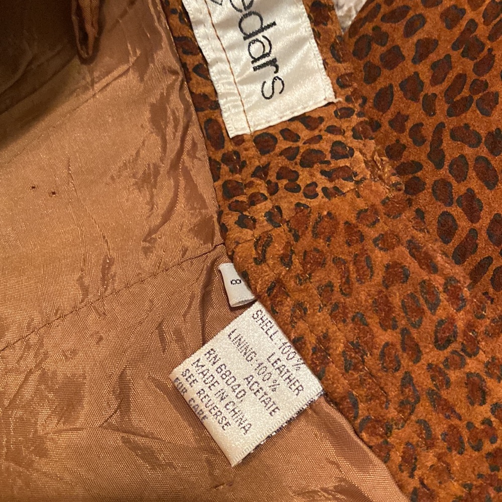 Vintage Cedar’s Jeans Sz 8 Lined Genuine Suede Leather High Waisted Pants - Picture 2 of 8